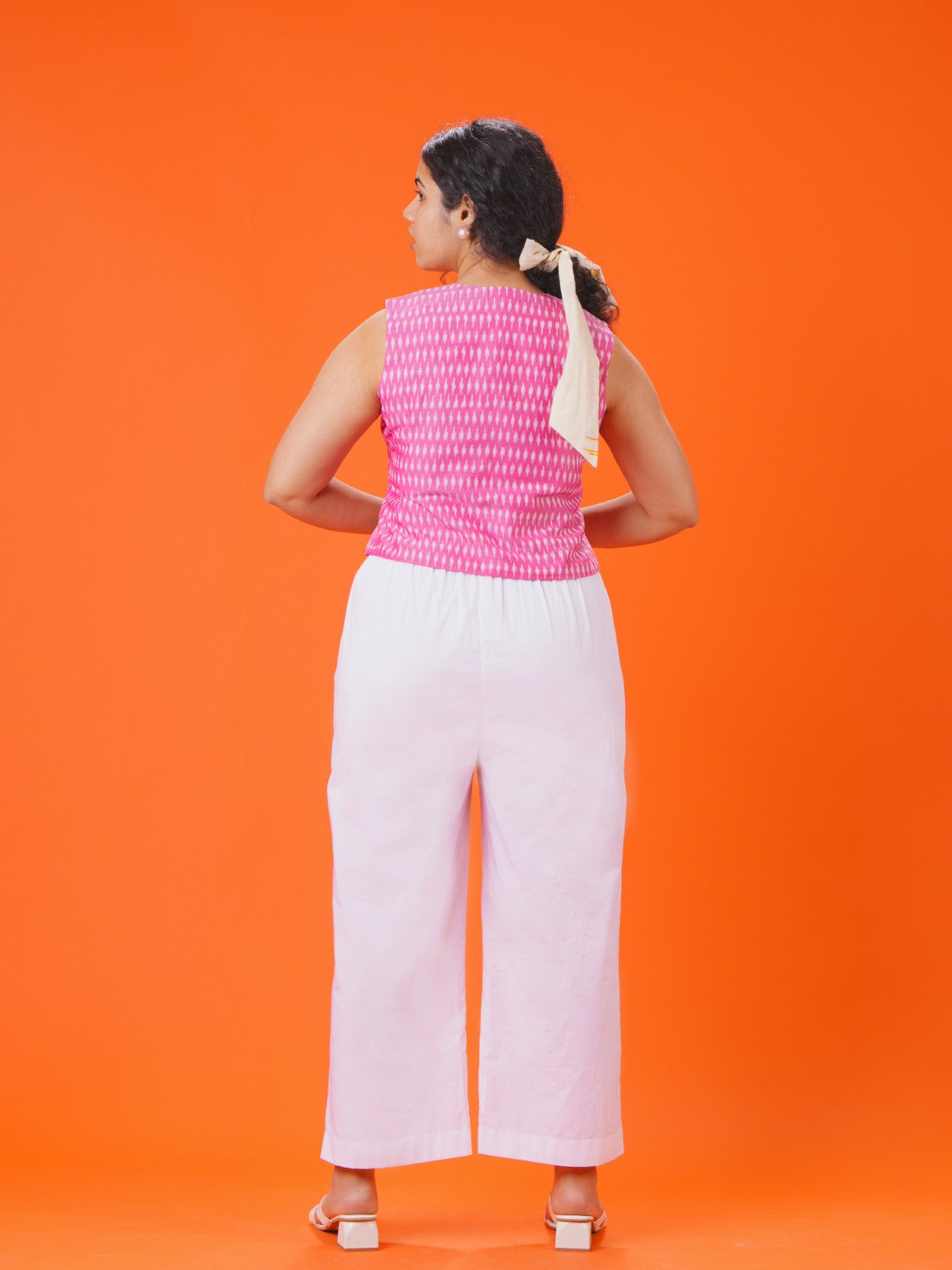 Blush pink vest and pant set