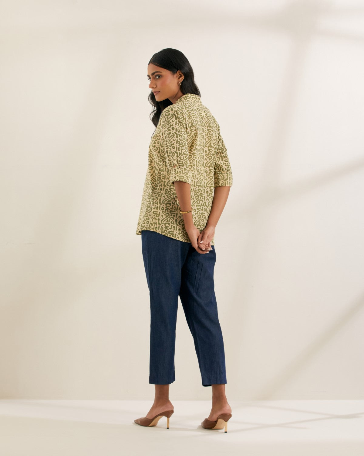 Olive maze shirt