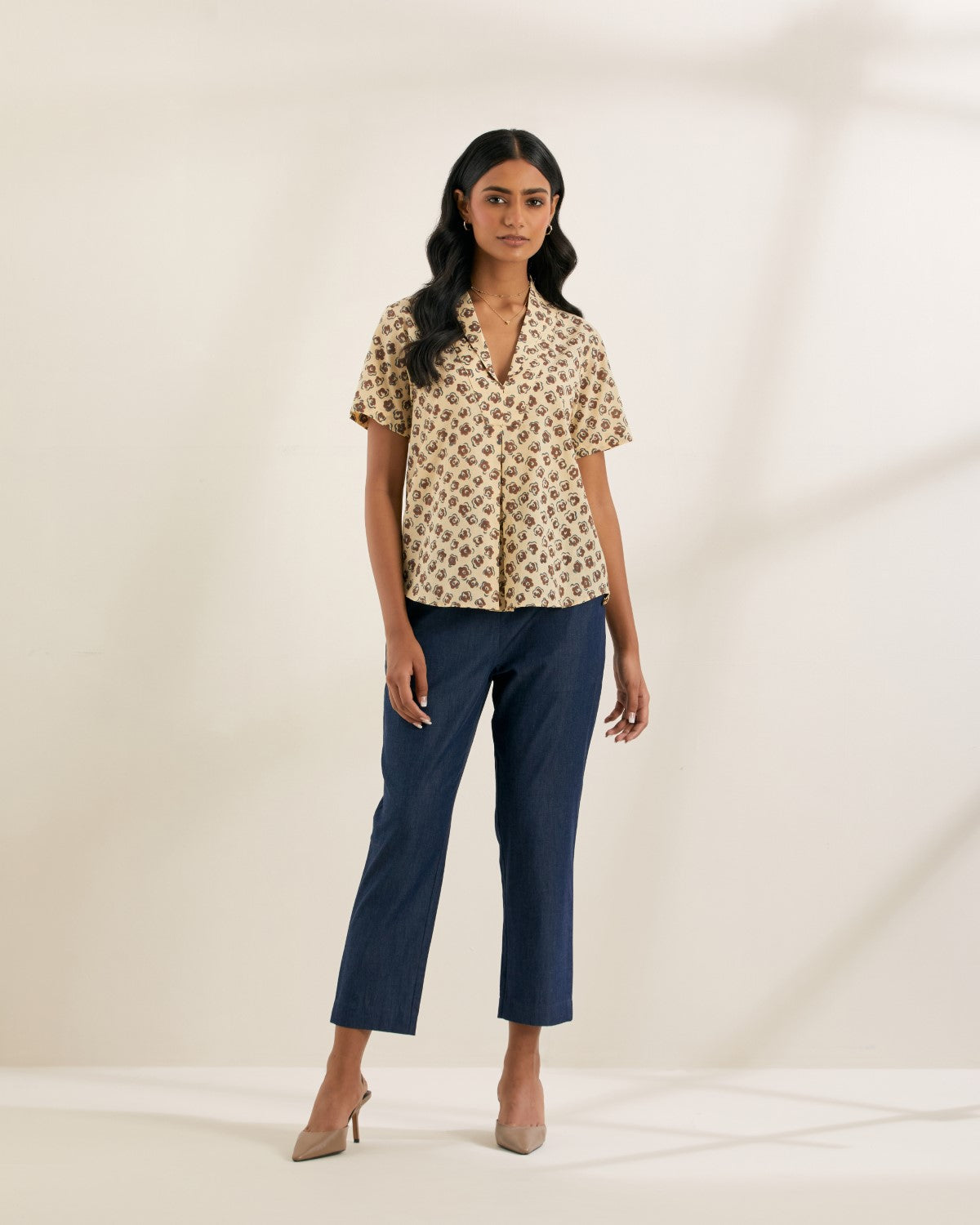 Coco beans pleated top