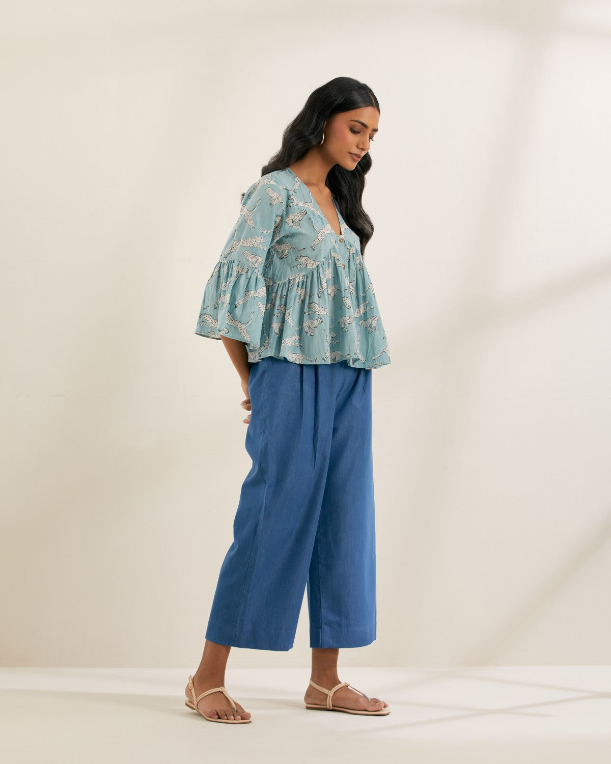 Flying Cutie- Gathered top