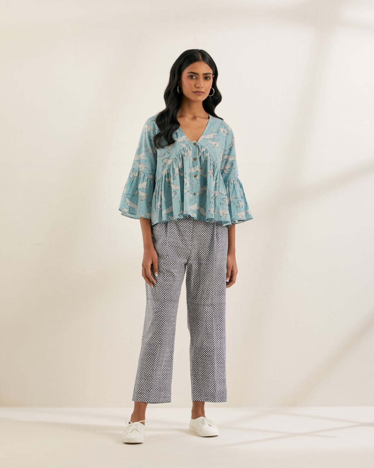 Flying Cutie- Gathered top