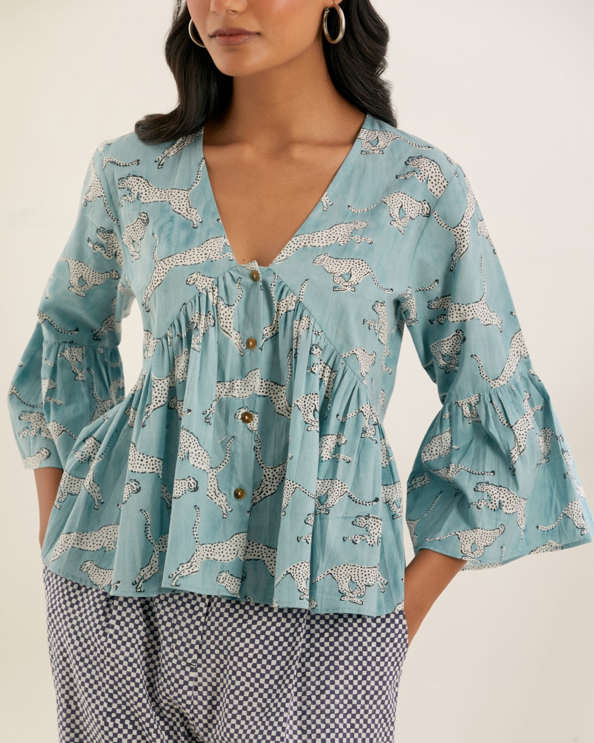 Flying Cutie- Gathered top
