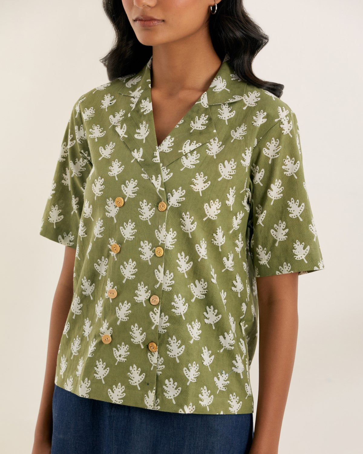 Olive - blazer shirt
