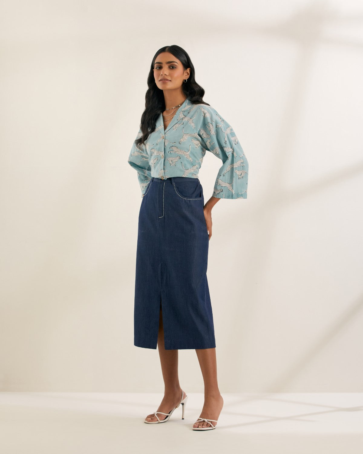 Flying Cutie- Notched collar shirt
