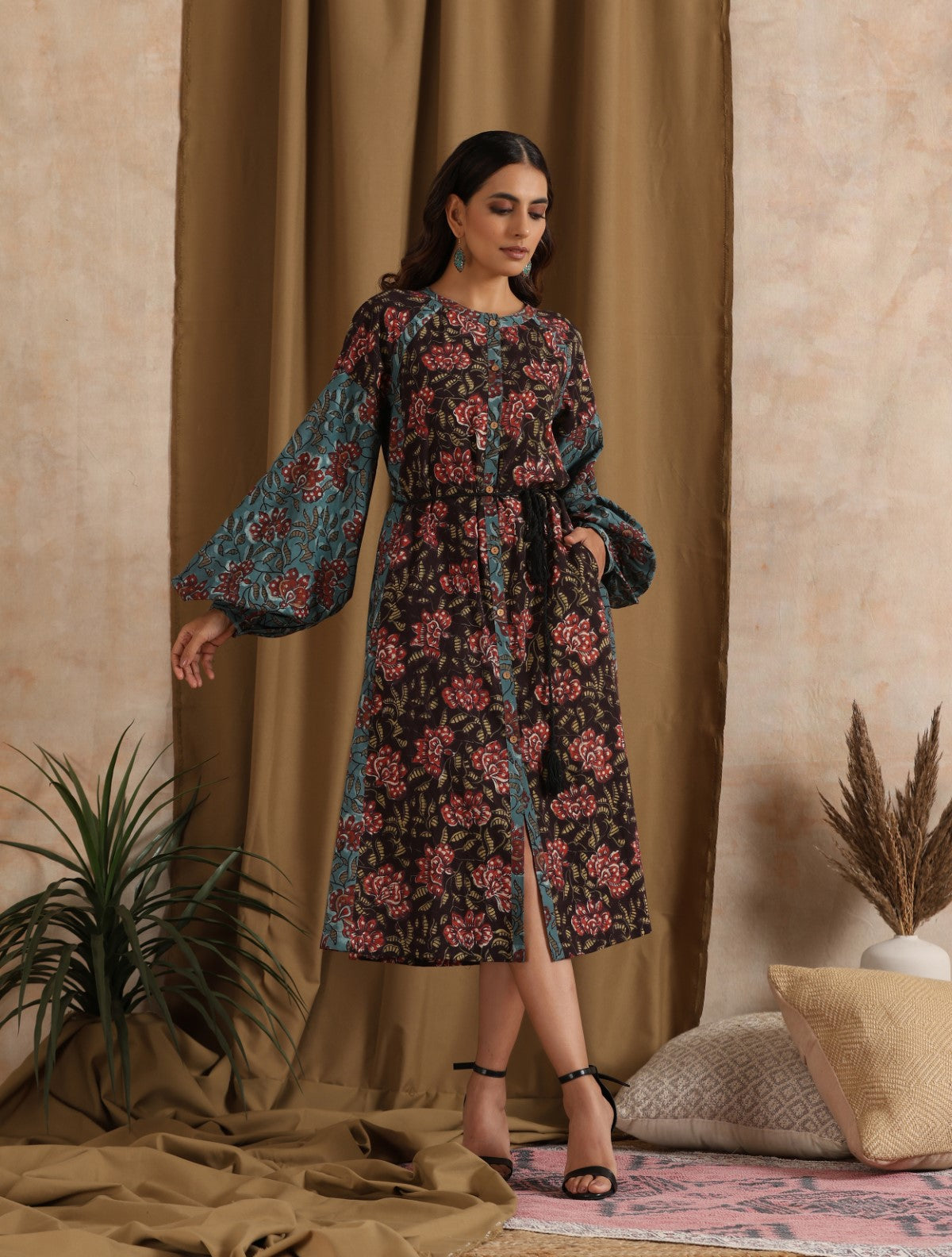 Patchwork 2024 floral dress