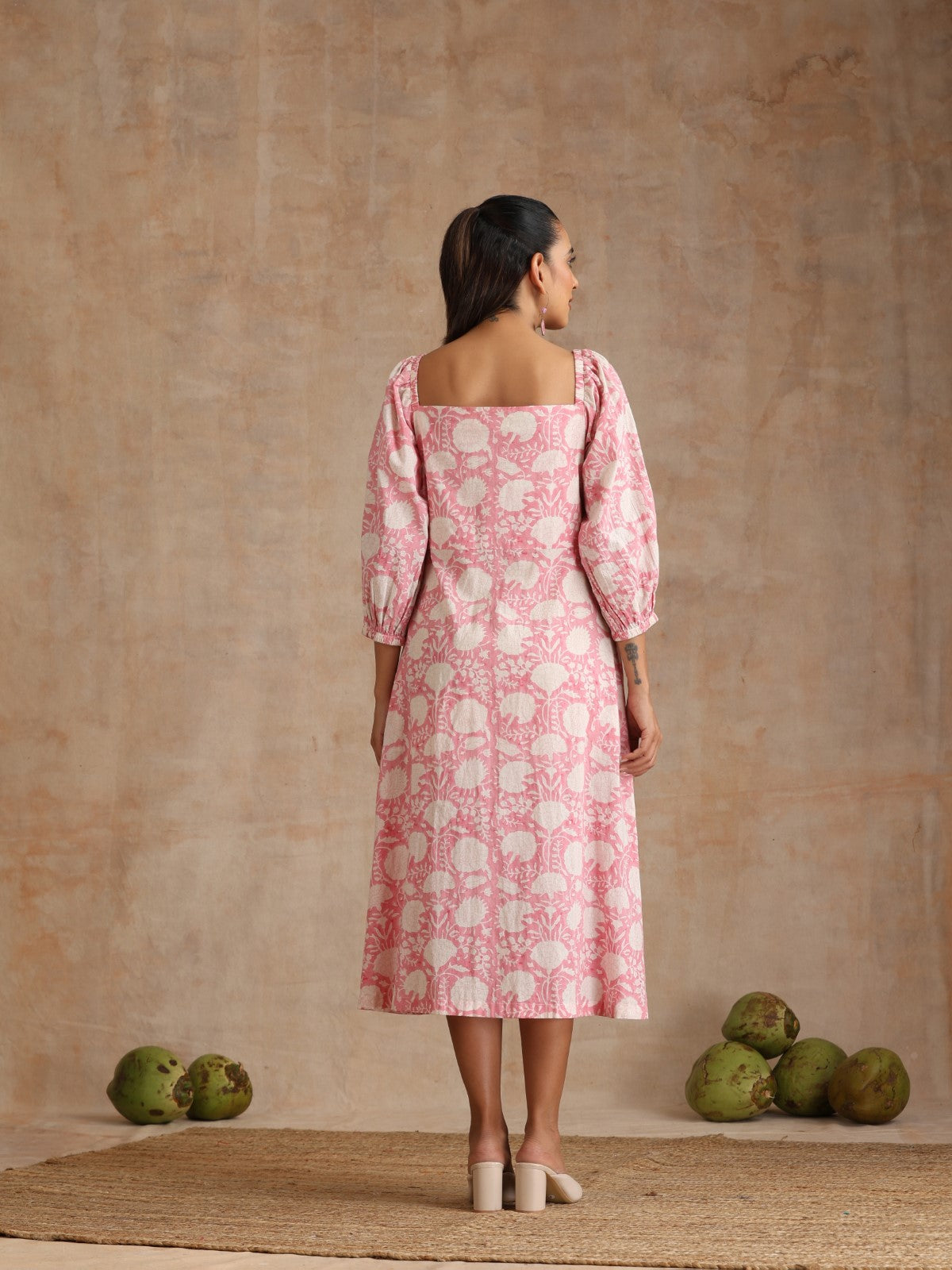 Flamingo floral twisty dress