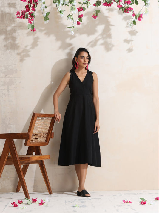 Nyssa - Halter neck midi dress