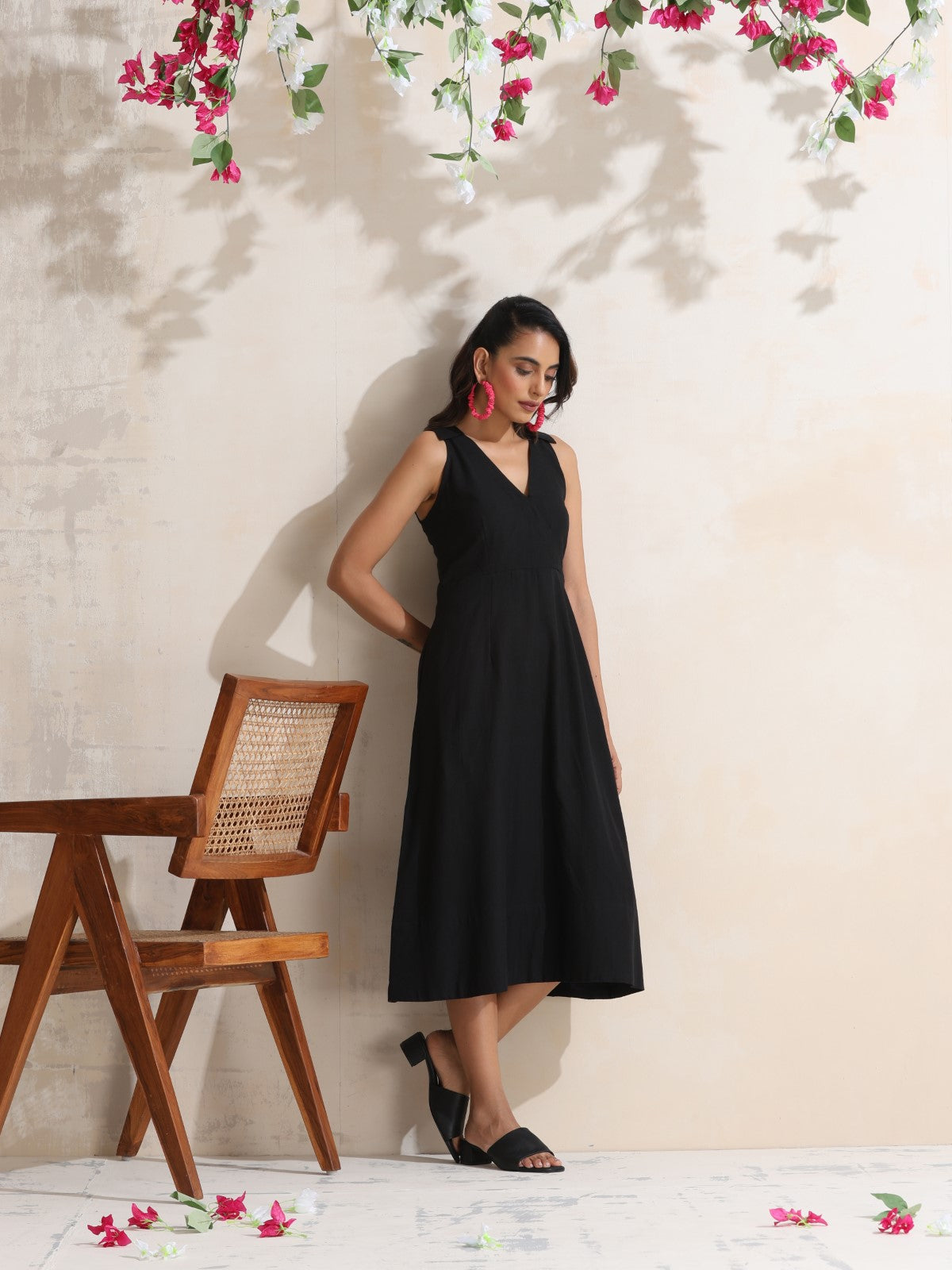 Nyssa - Halter neck midi dress