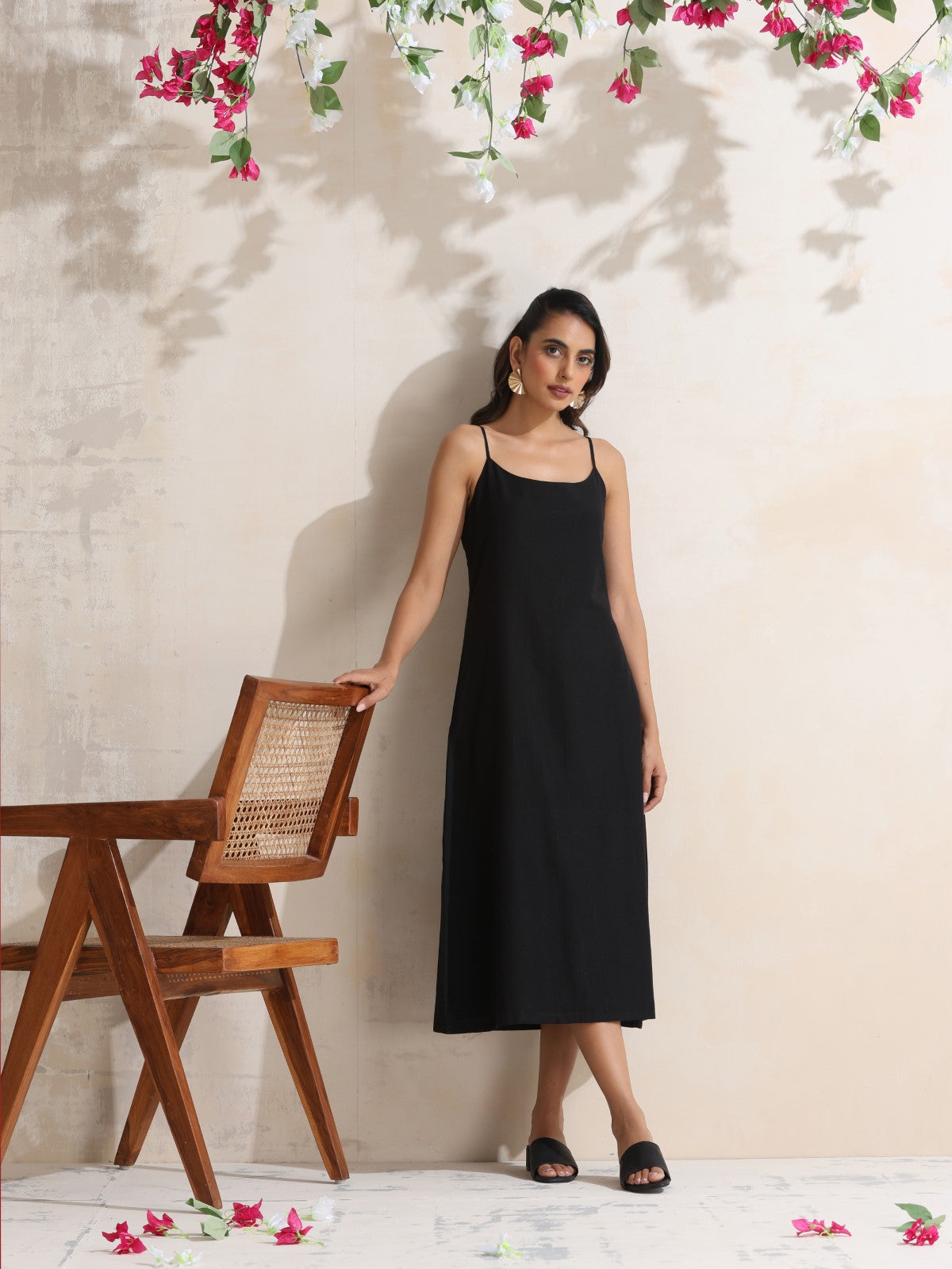 Noctua - Slip dress with overlay set