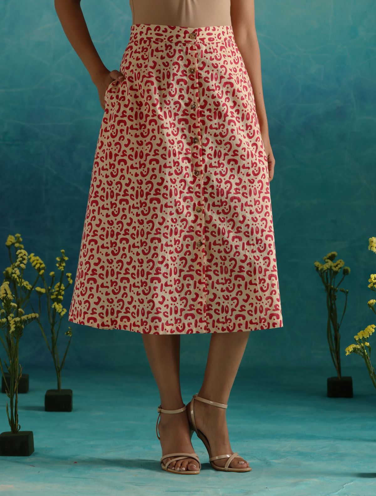 Pink floral mess coord set