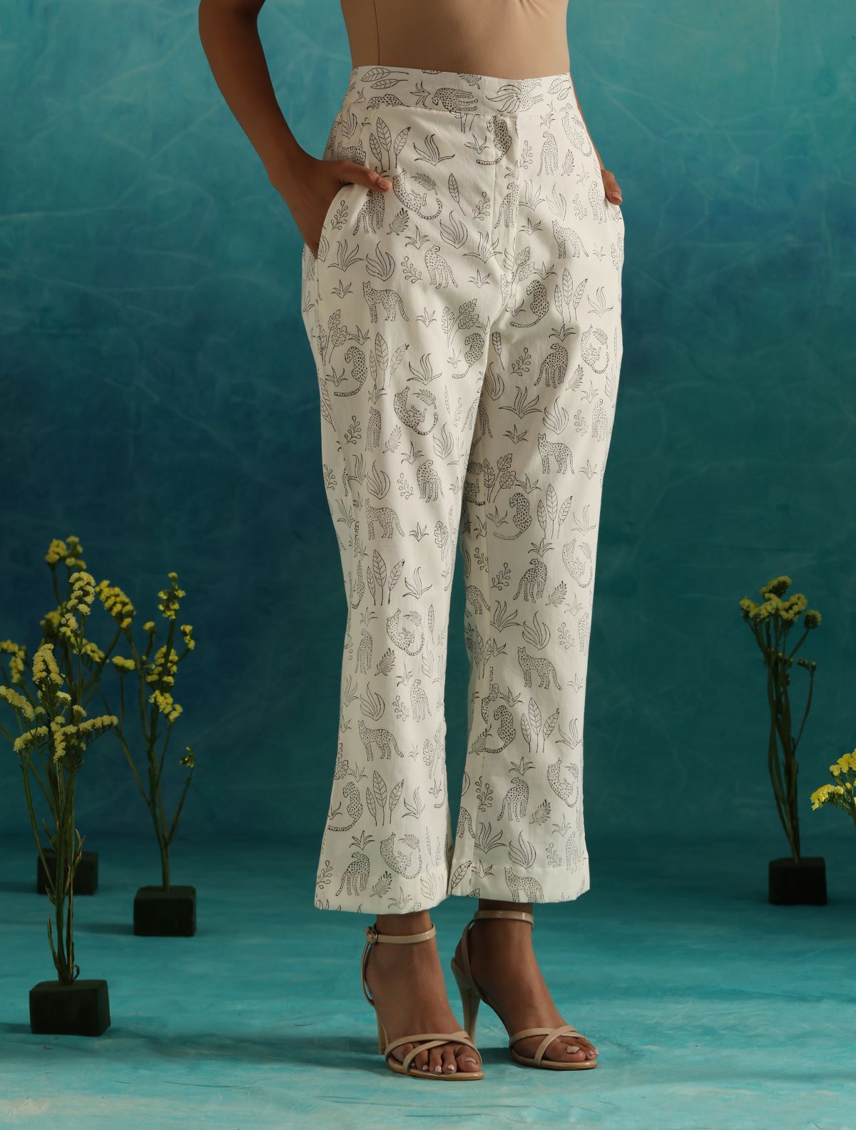Safari gilet and pant coord set