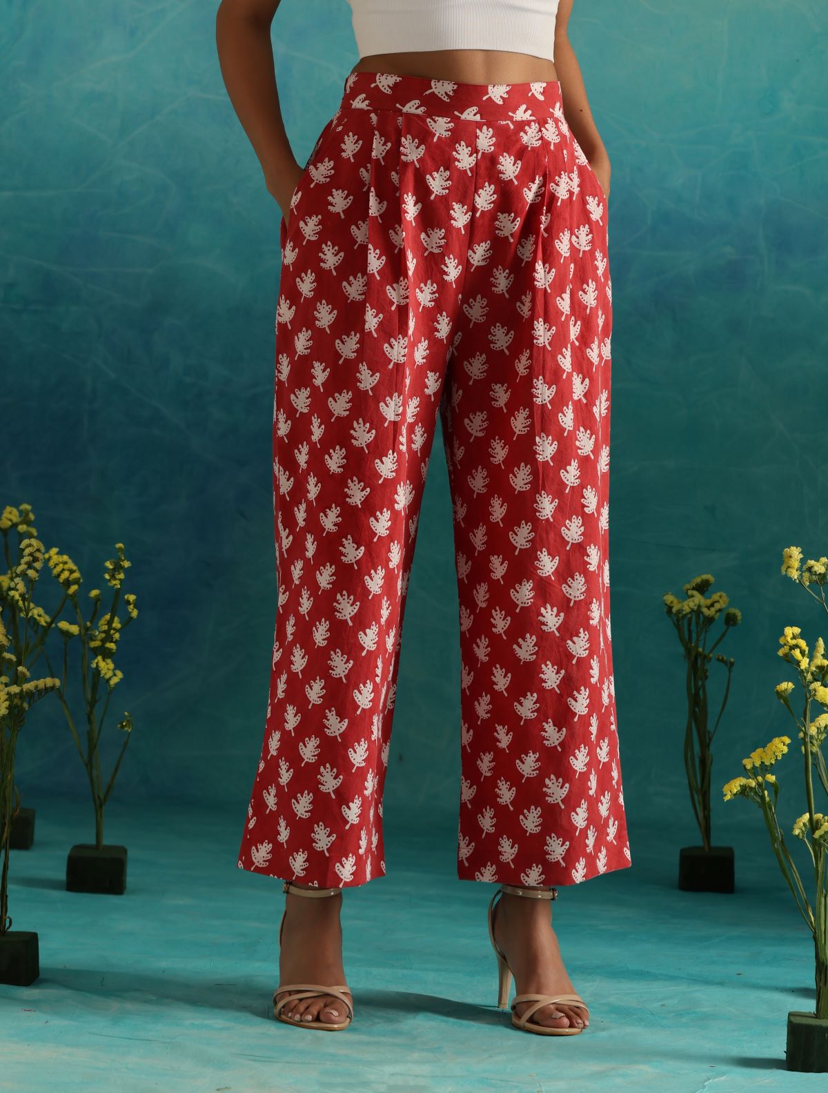 Red hot top and pant coord set