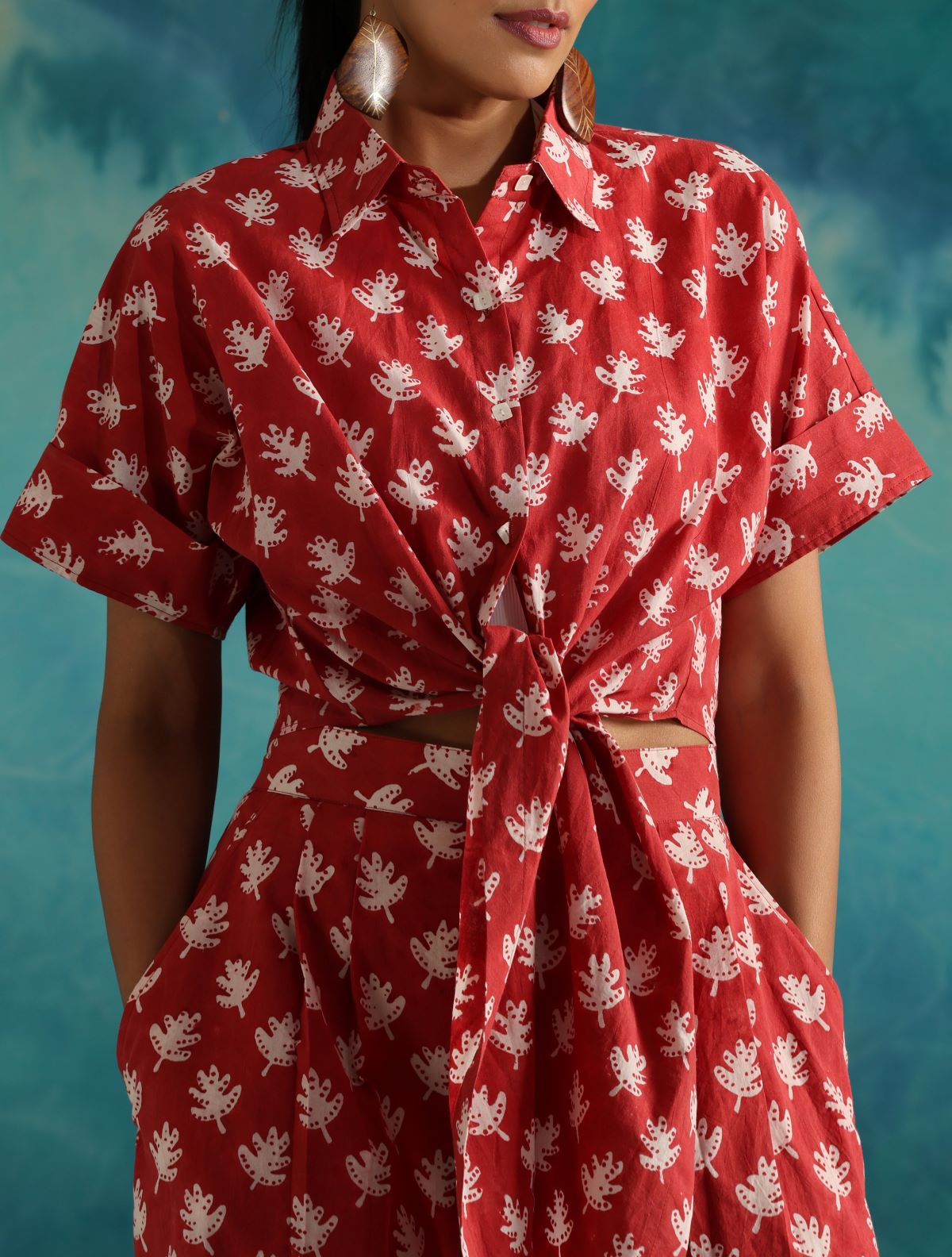 Red hot top and pant coord set