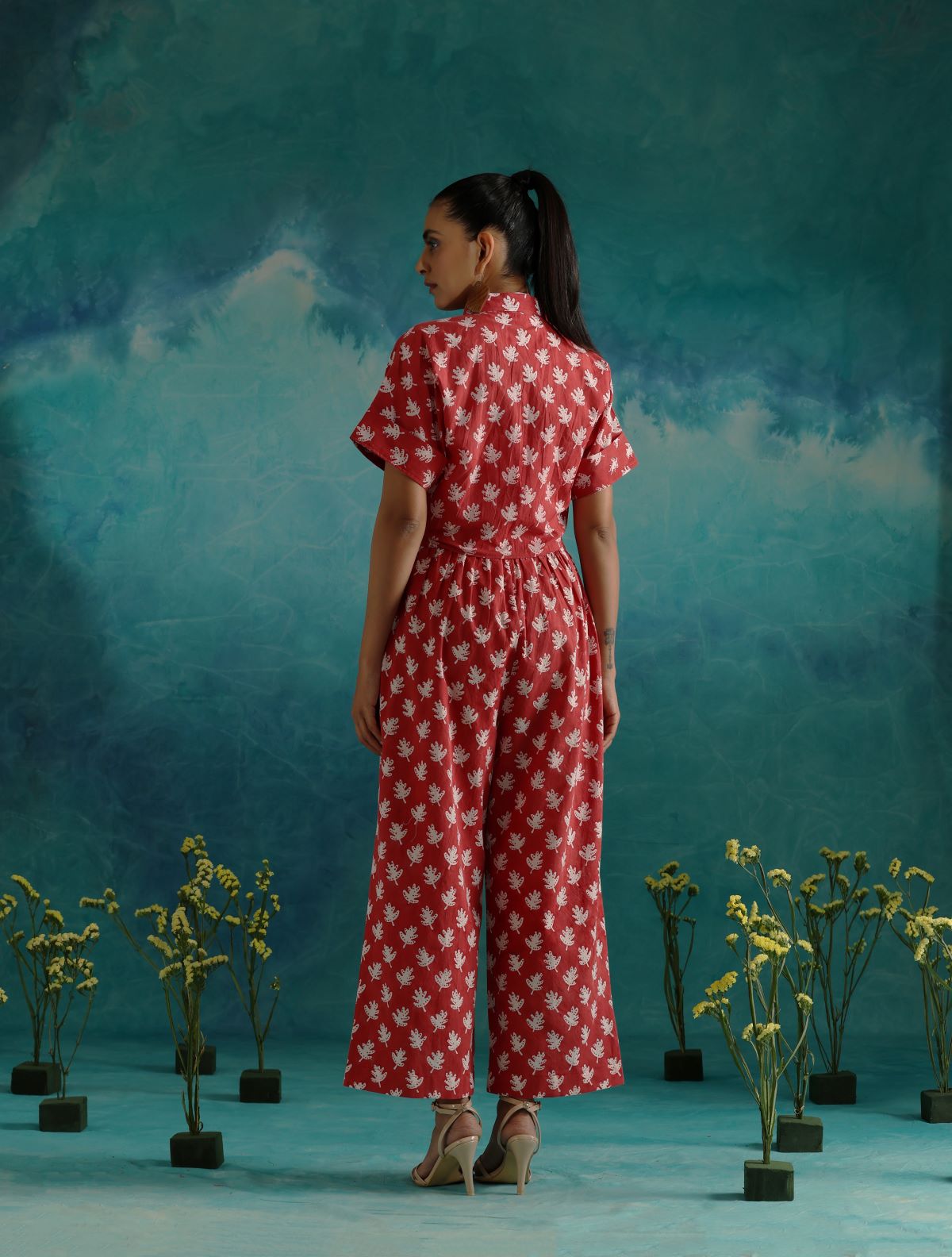 Red hot top and pant coord set