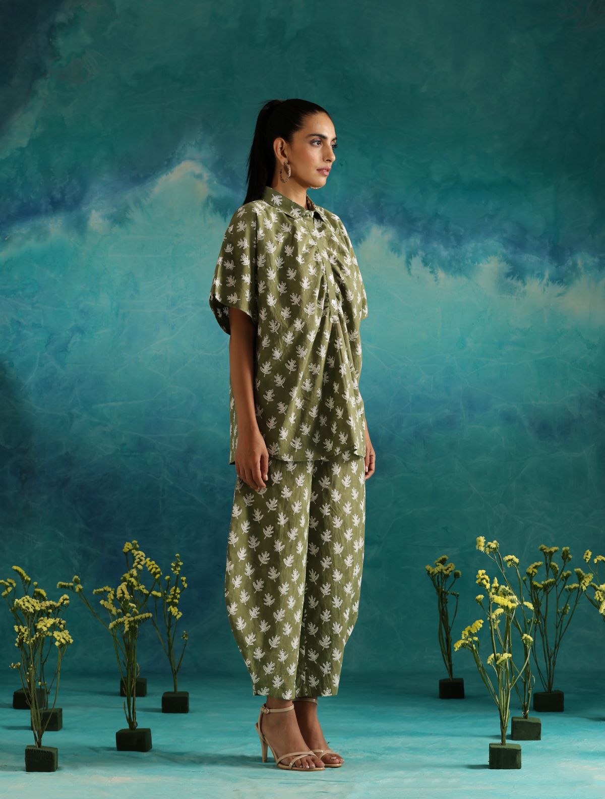 Olive leafy lounge set