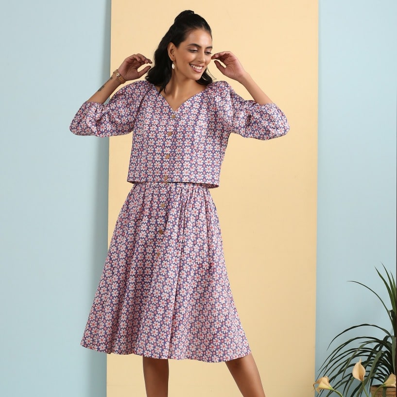 Pinwheel coord set- SAMPLE SALE - S SIZE