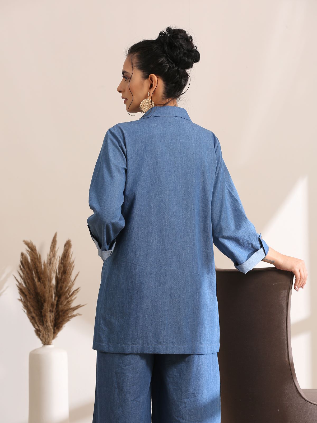 Basic - Light denim blazer