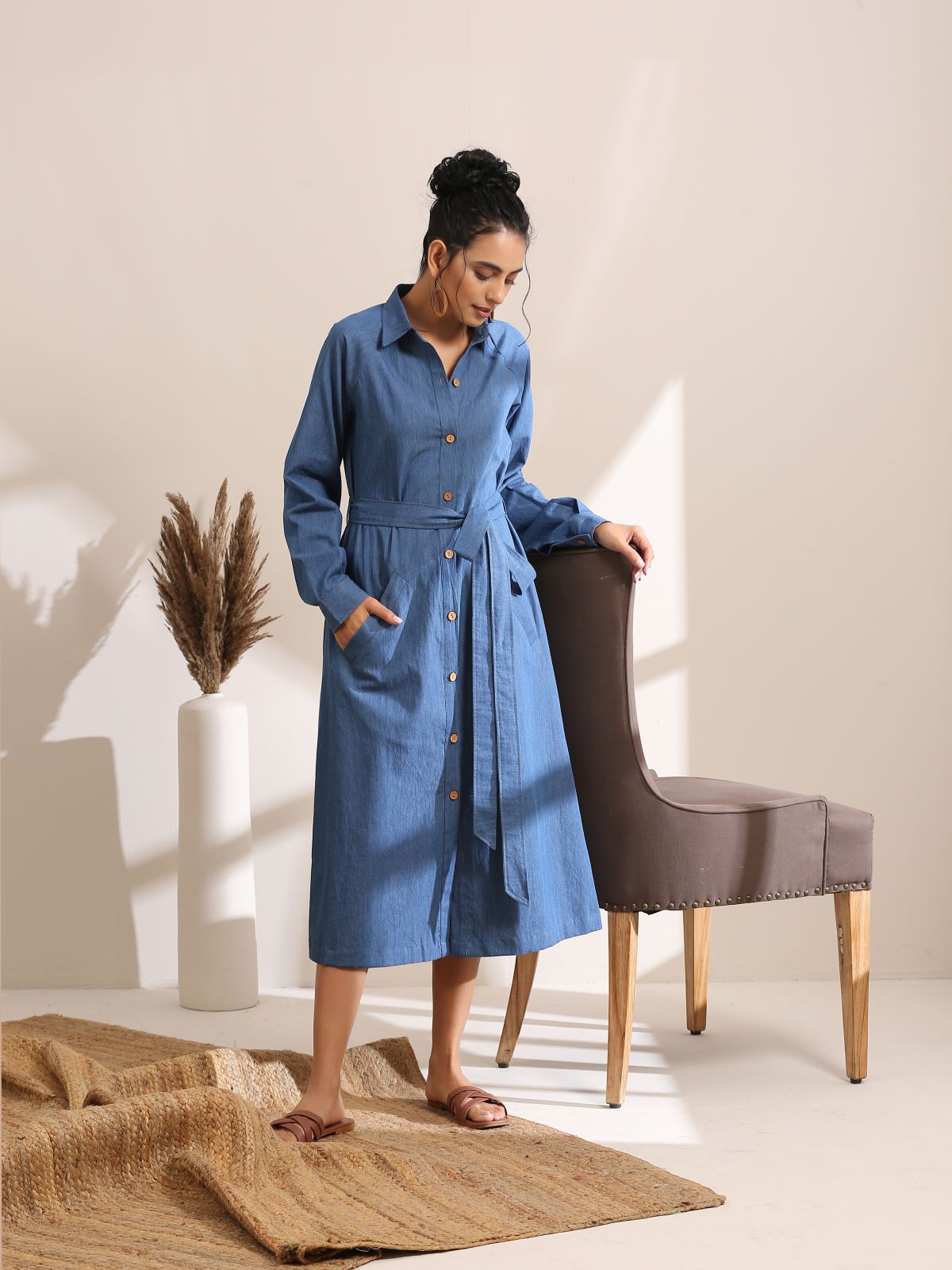 Suzy- Light denim blazer dress