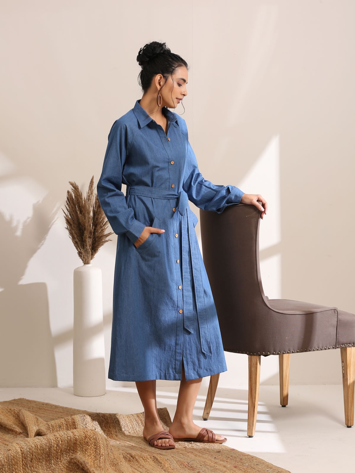 Suzy- Light denim blazer dress