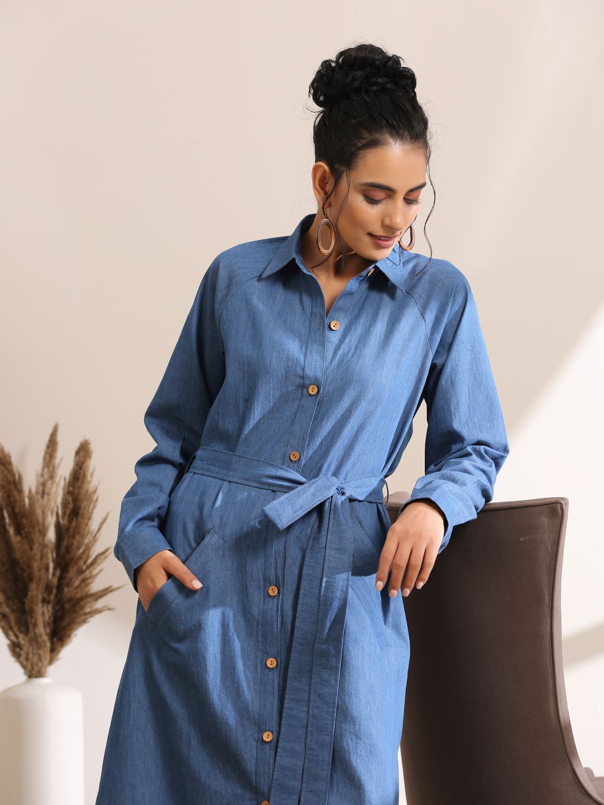 Suzy- Light denim blazer dress