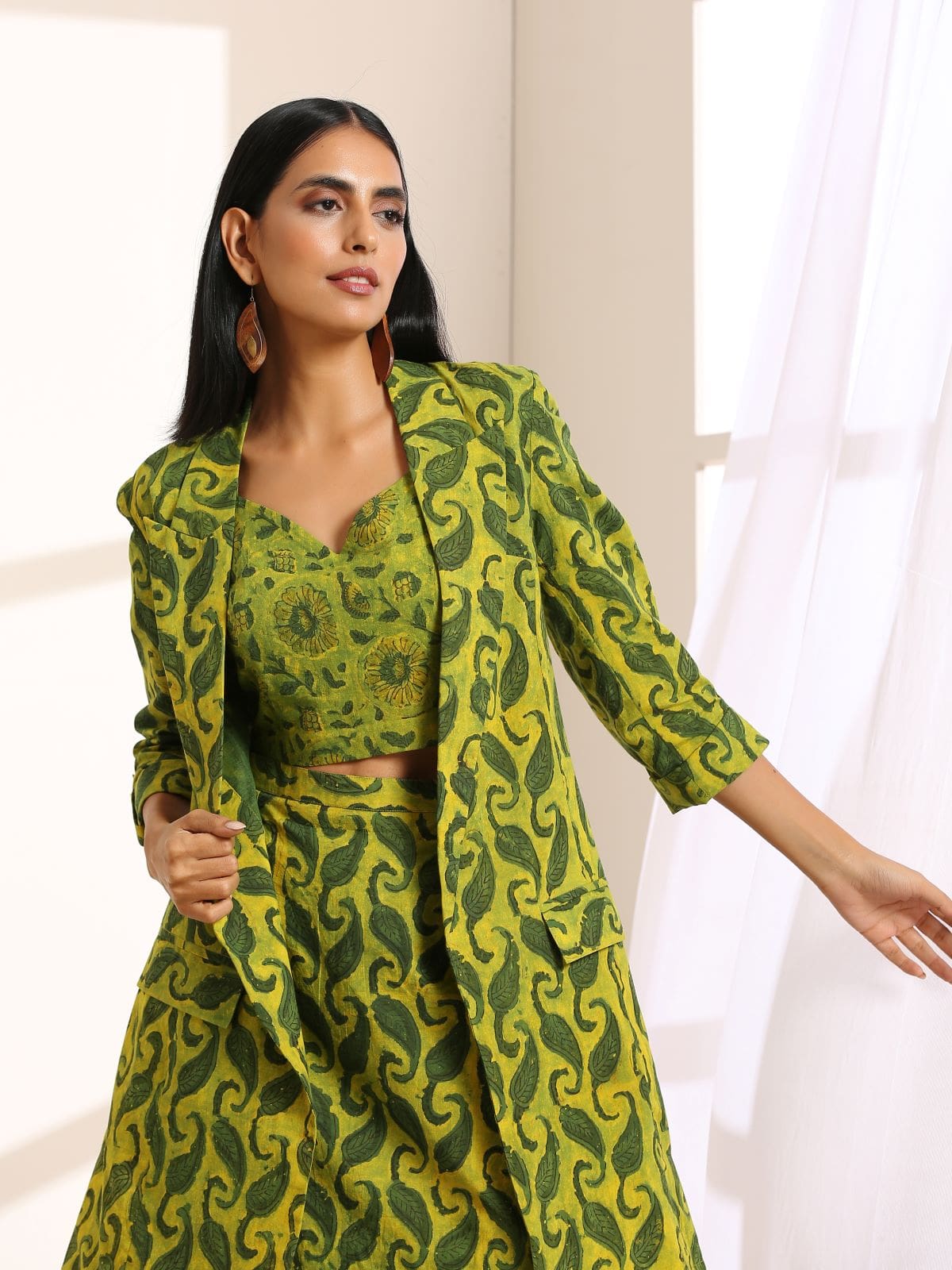 Green blossom 3 pc set- SAMPLE SALE