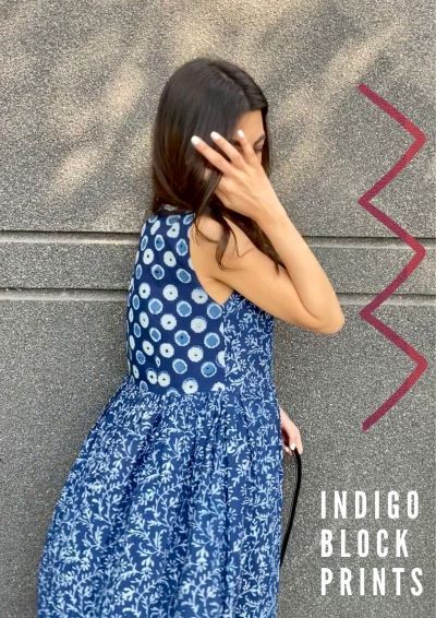Indigo block prints - collection