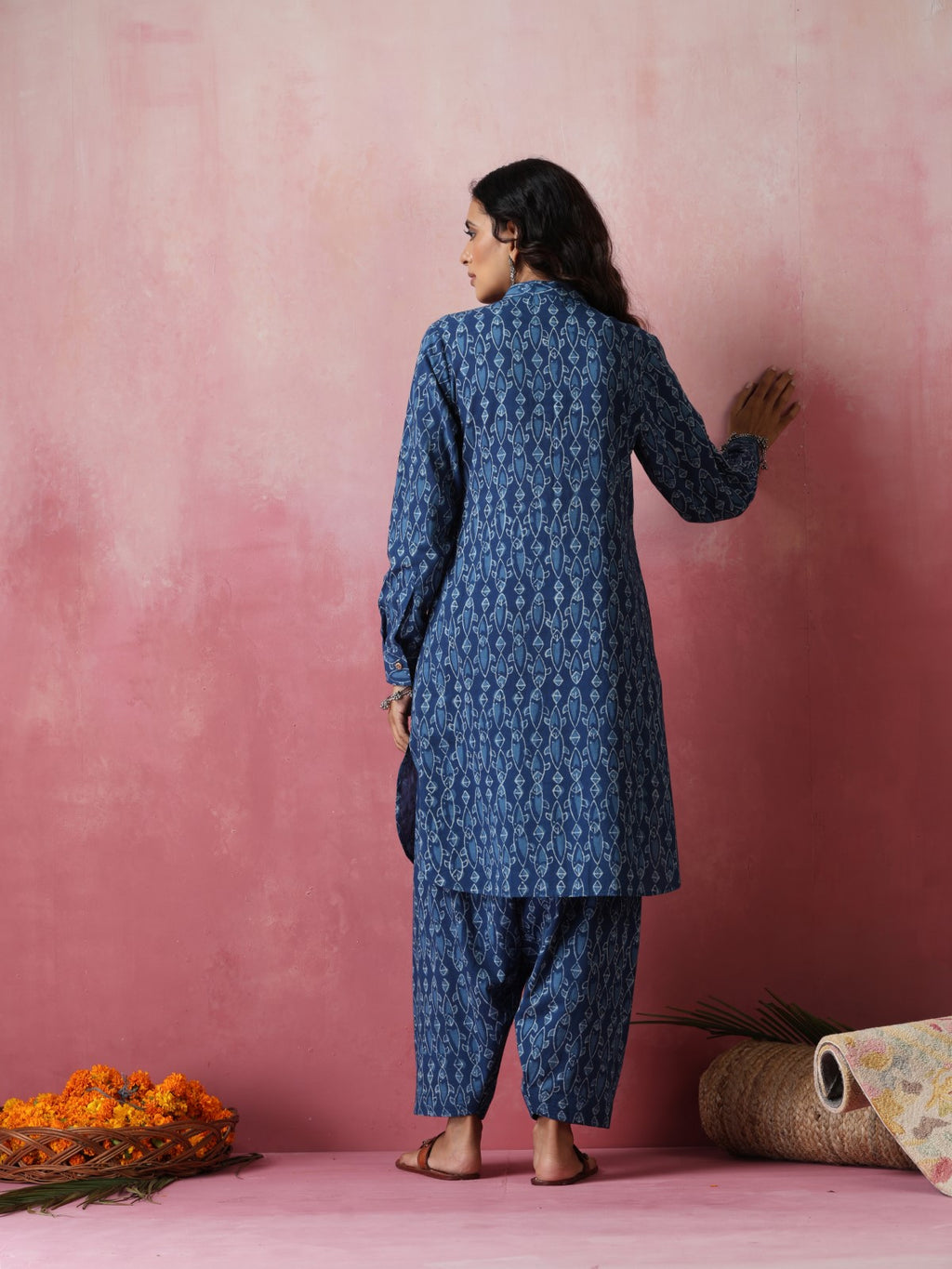 Kosi - Fun fish print kurta and pant coord set