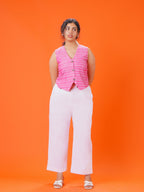 ON SALE- Blush pink vest - vest only (no pants)