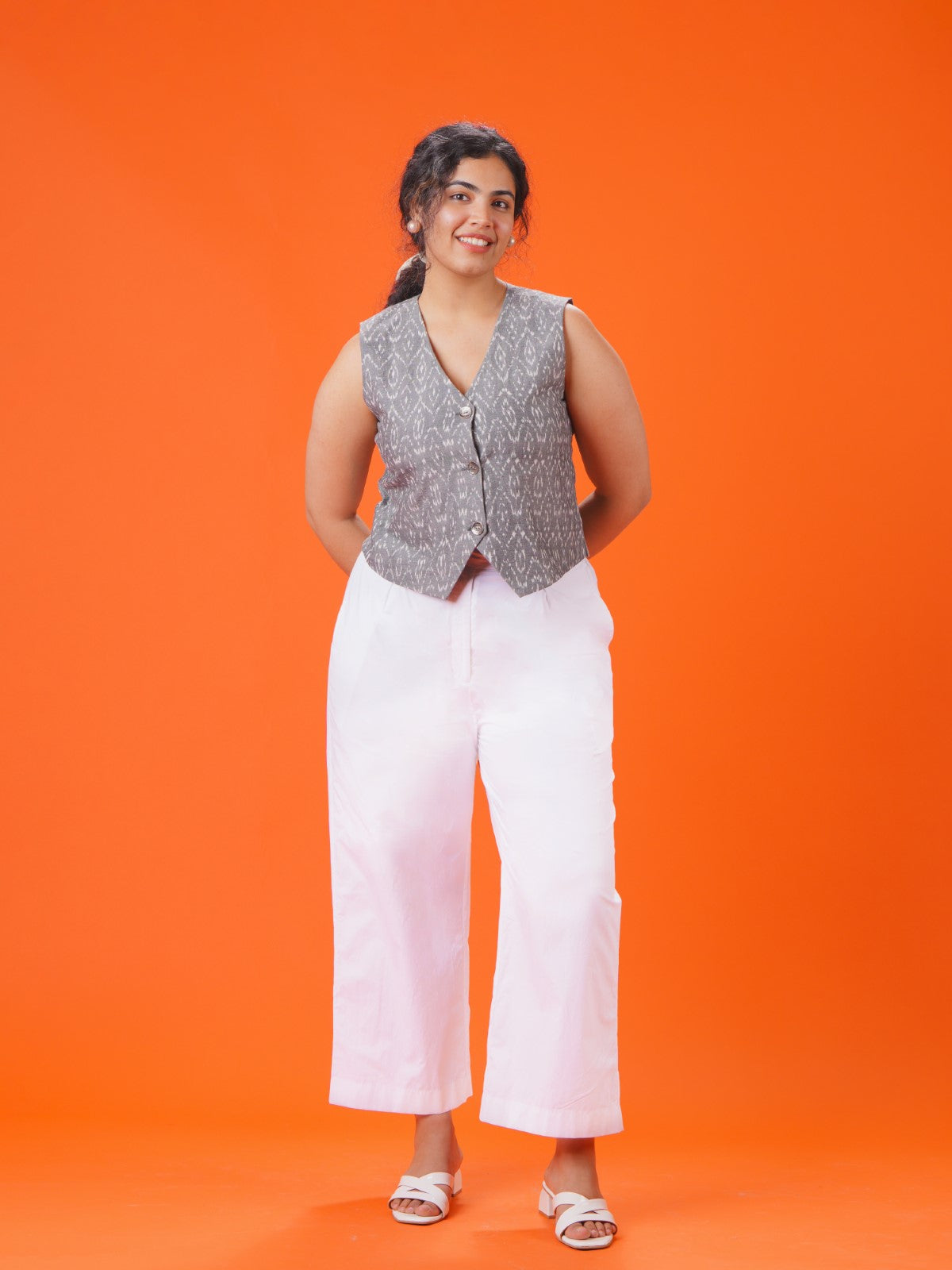 ON SALE-Grey skies vest- Vest only (no pants)