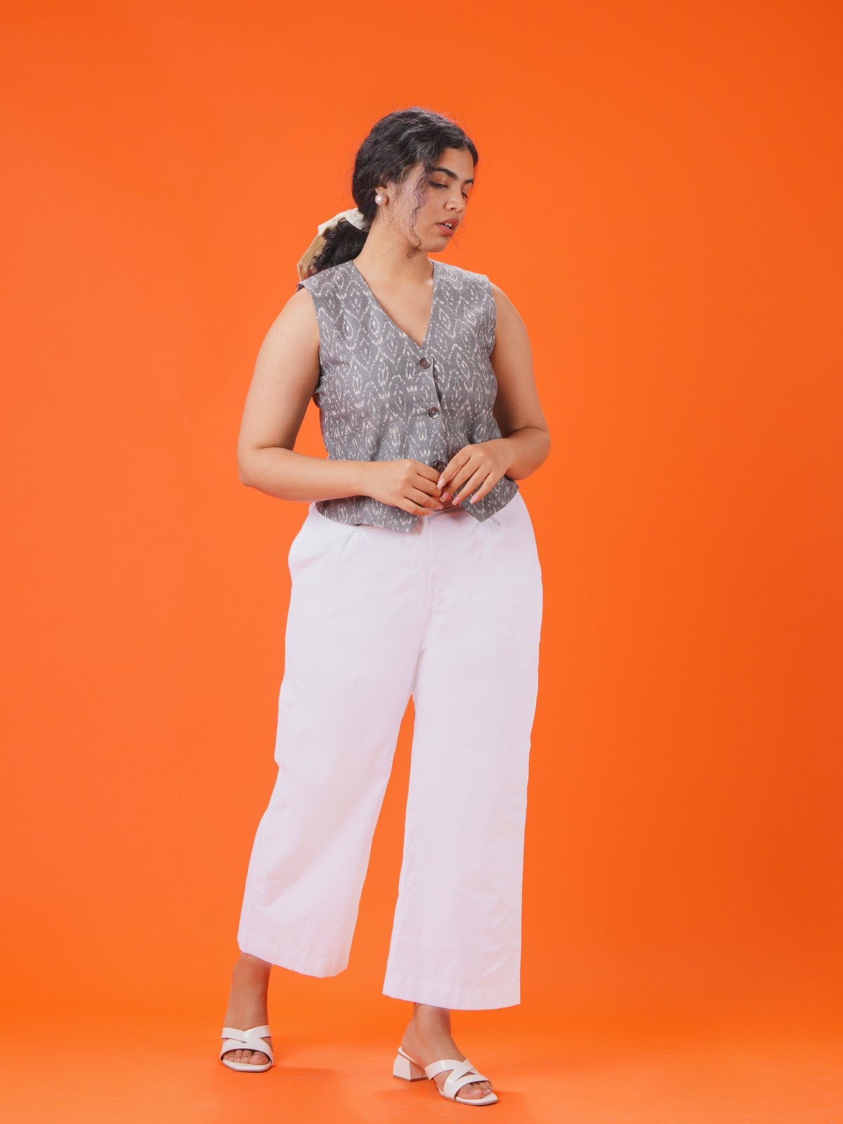ON SALE-Grey skies vest- Vest only (no pants)