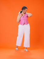 ON SALE- Blush pink vest - vest only (no pants)