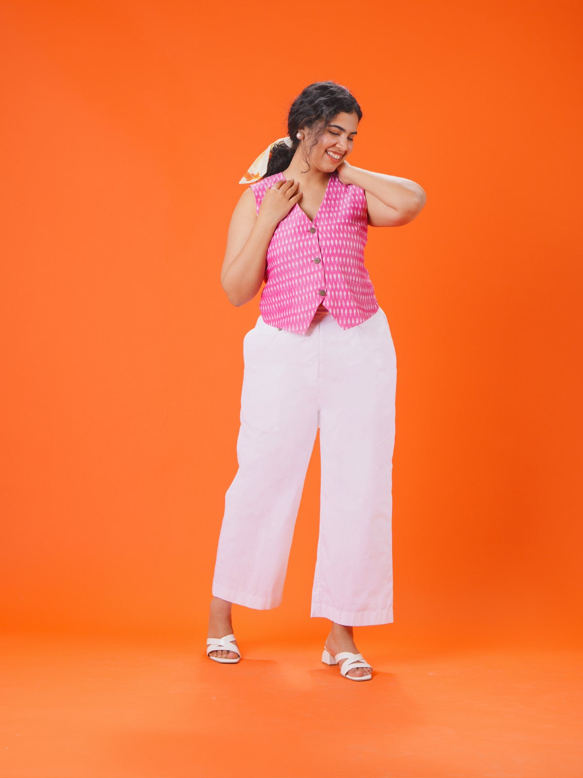 ON SALE- Blush pink vest - vest only (no pants)