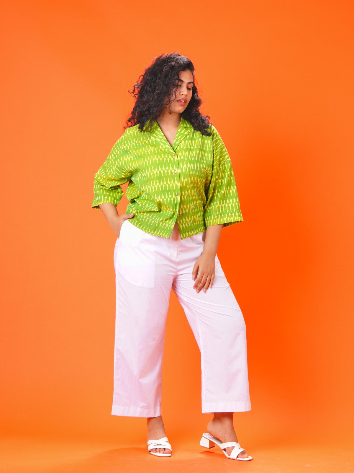 Green fields shirt and pant set