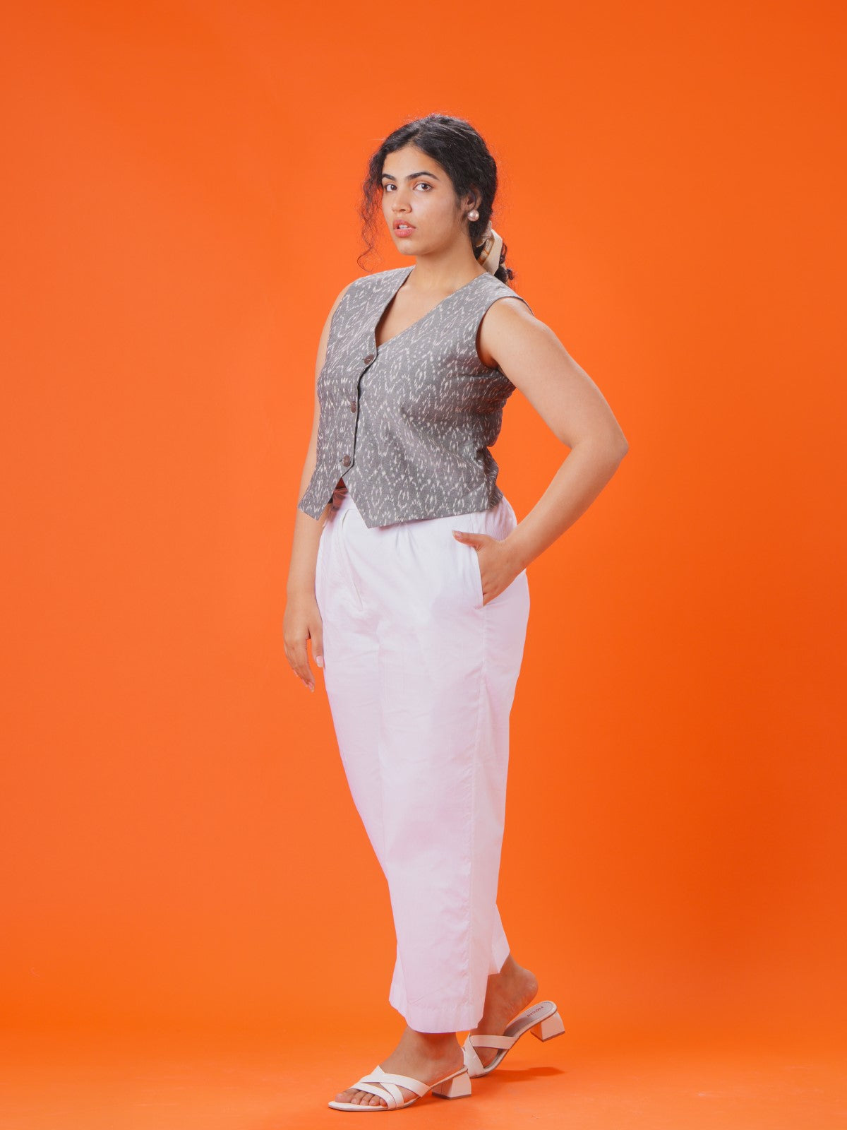 ON SALE-Grey skies vest- Vest only (no pants)