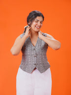 ON SALE-Grey skies vest- Vest only (no pants)