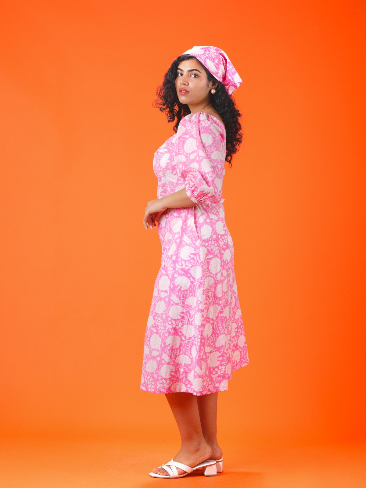 Flamingo floral twisty dress
