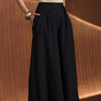 Majesty- Black short kurta with sharara