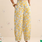 Yellow blossom kurta and pant set