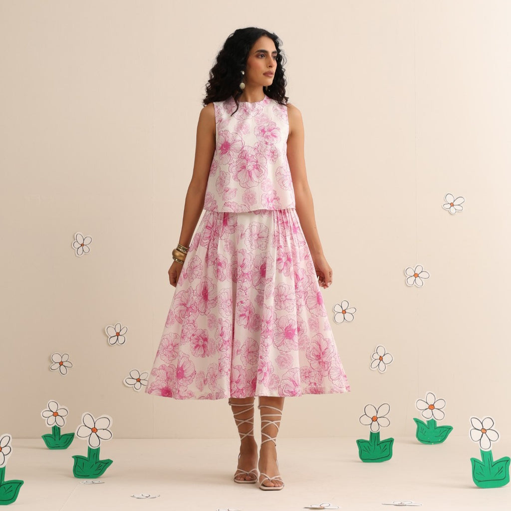Cotton candy skirt and top set