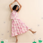 Cotton candy skirt and top set