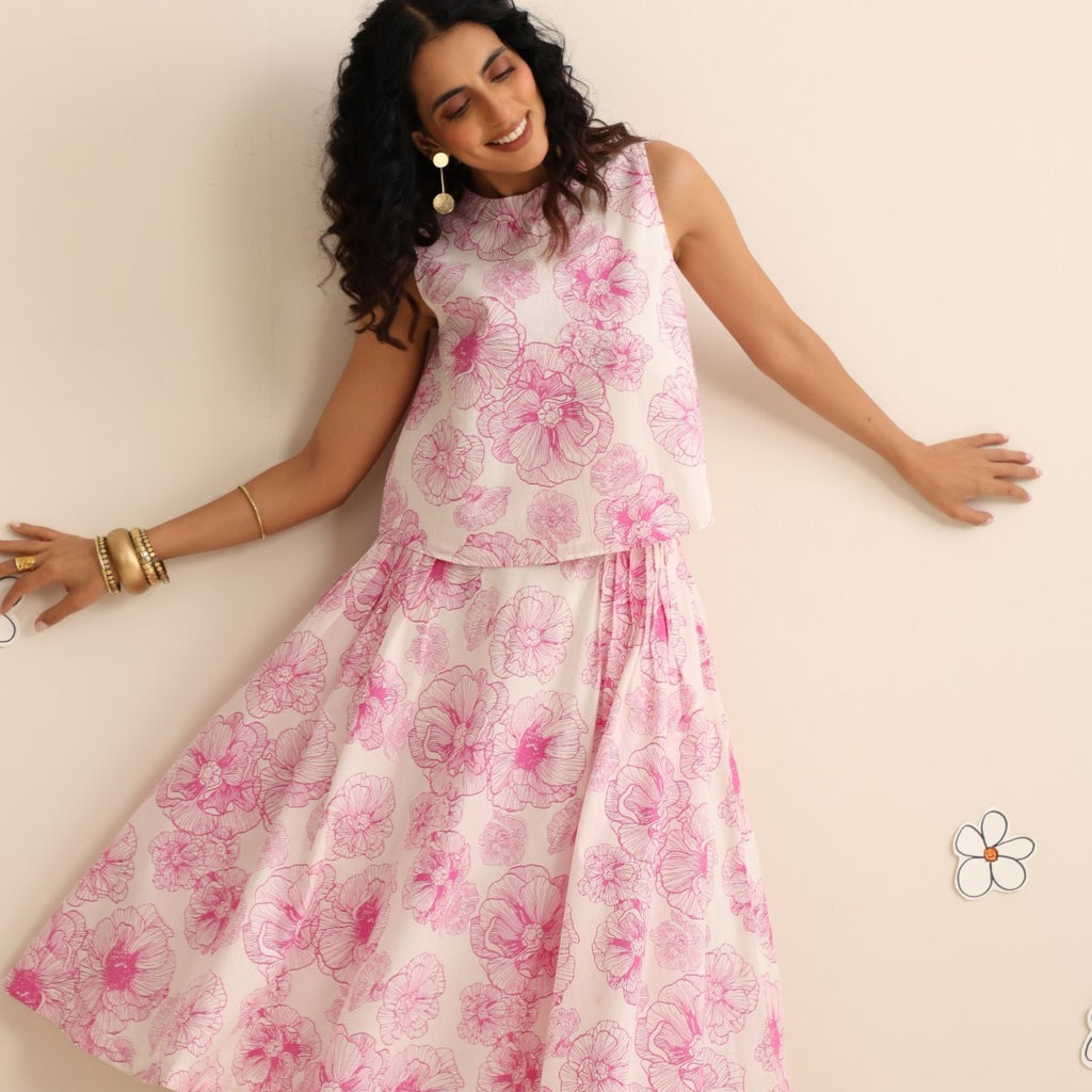Cotton candy skirt and top set