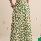 Wild greens skirt and top set