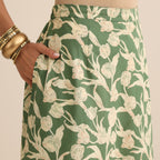 Wild greens skirt and top set