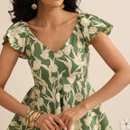 Wild greens skirt and top set