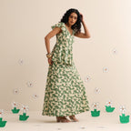 Wild greens skirt and top set