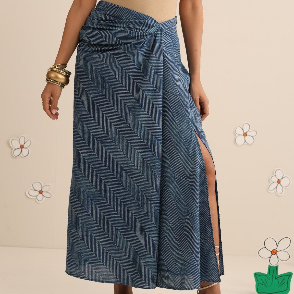 Wave skirt and top coord set