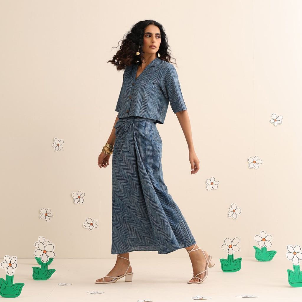 Wave skirt and top coord set