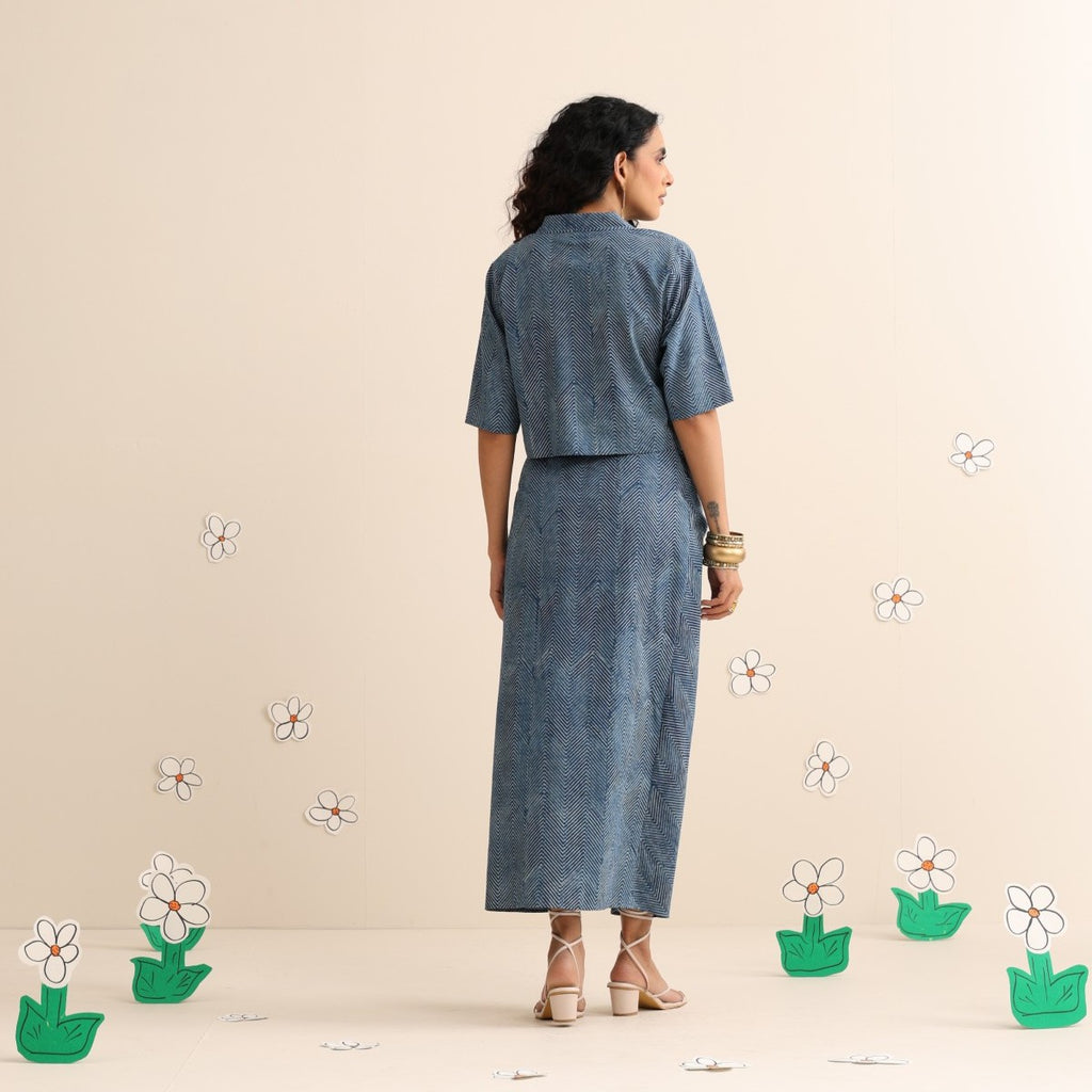 Wave skirt and top coord set