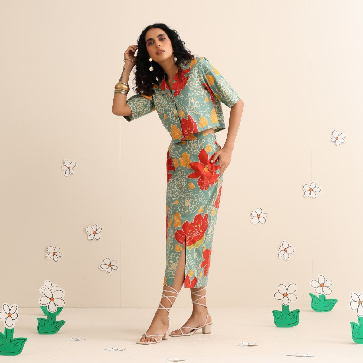Juicy Fruity Skirt and top set