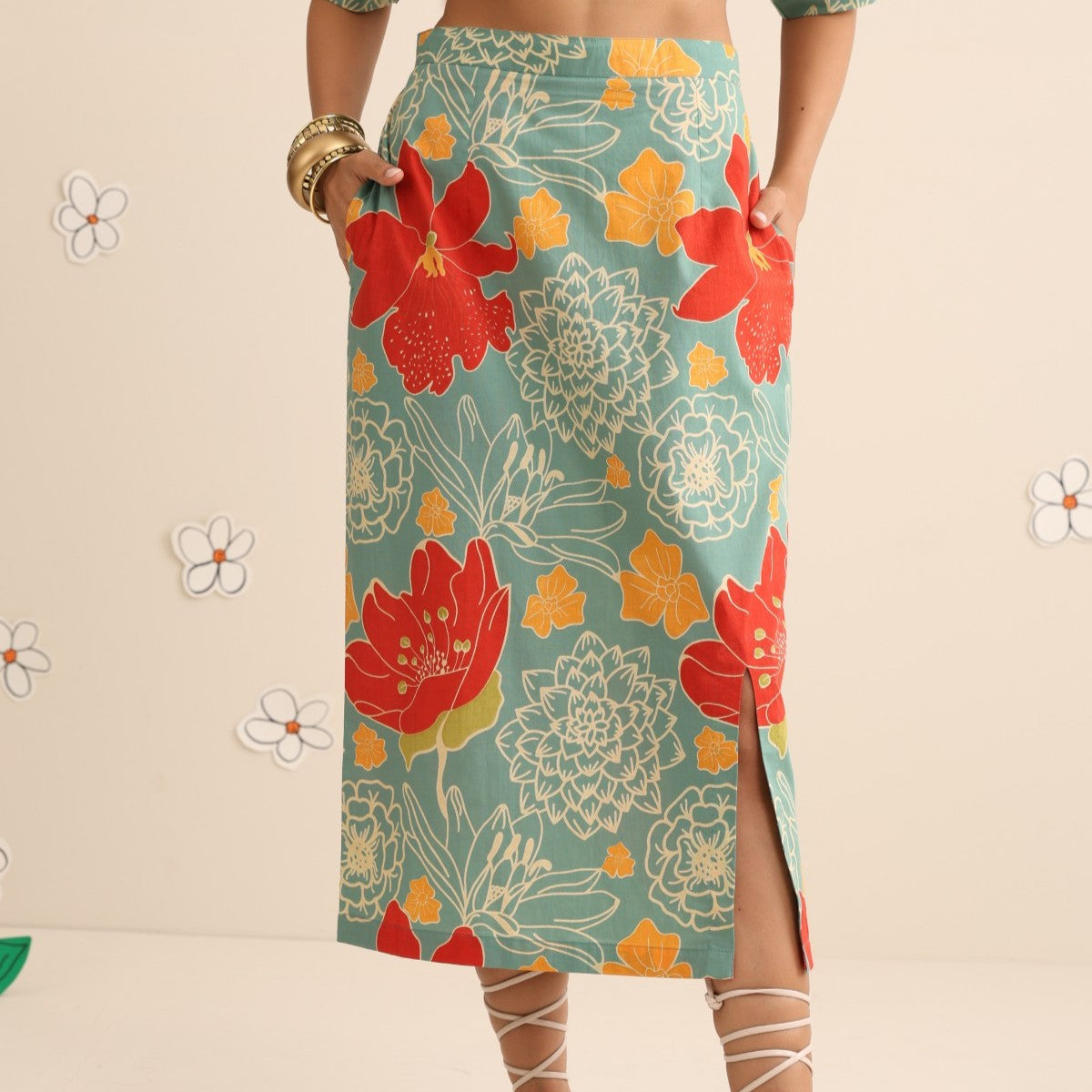 Juicy Fruity Skirt and top set